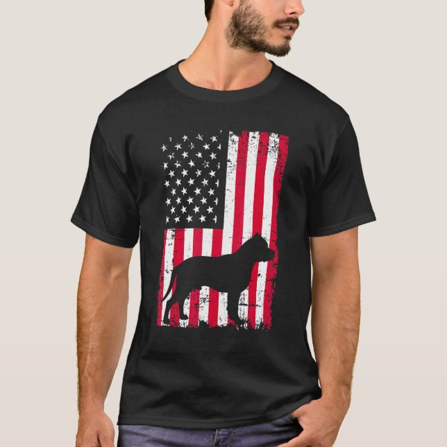 Pitbull-Hund 1 T-Shirt (Vorderseite)