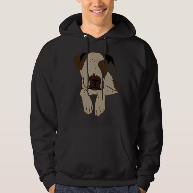 Pitbull Hund 27 Hoodie (Vorderseite)