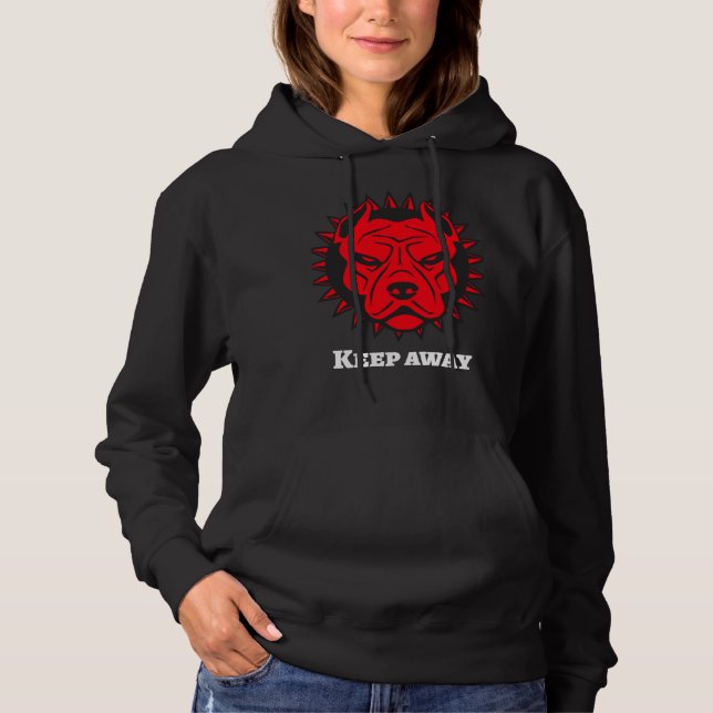 Pitbull Hund 39 Hoodie (Vorderseite)