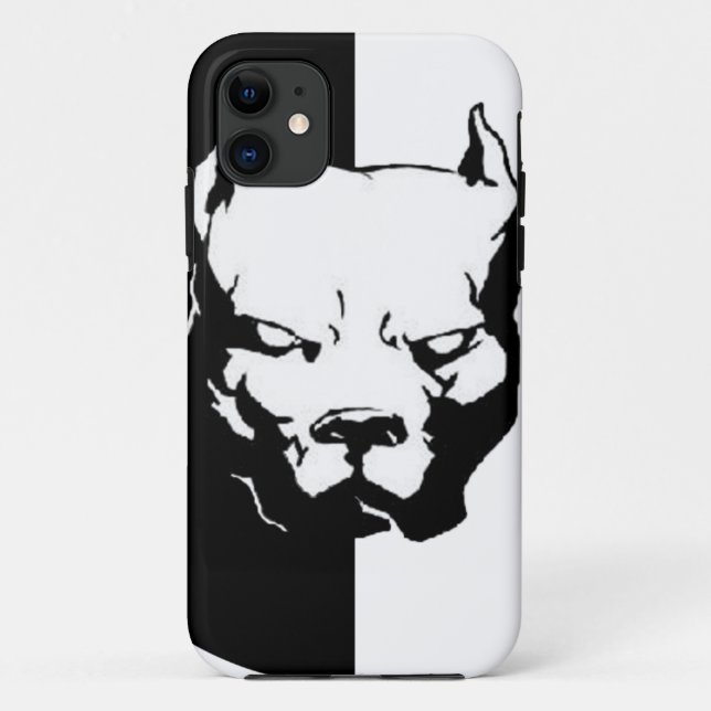 Pitbull Hund Case-Mate iPhone Hülle (Rückseite)
