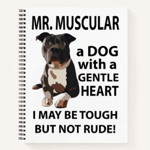 Pitbull-Hund Haustier Tier Notizbuch