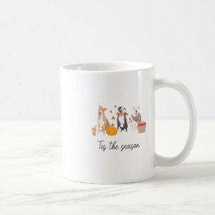 Pitbull-Hund Herbst Thanksgiving Tis Die Saison Kaffeetasse