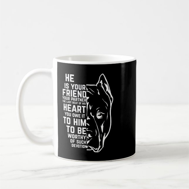 Pitbull Hund Inspiration Pitbull Hunde Hunde Hunde Kaffeetasse (Links)