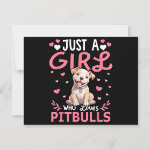 Pitbull Hund Mädchen Frauen nur ein Mädchen, die L
