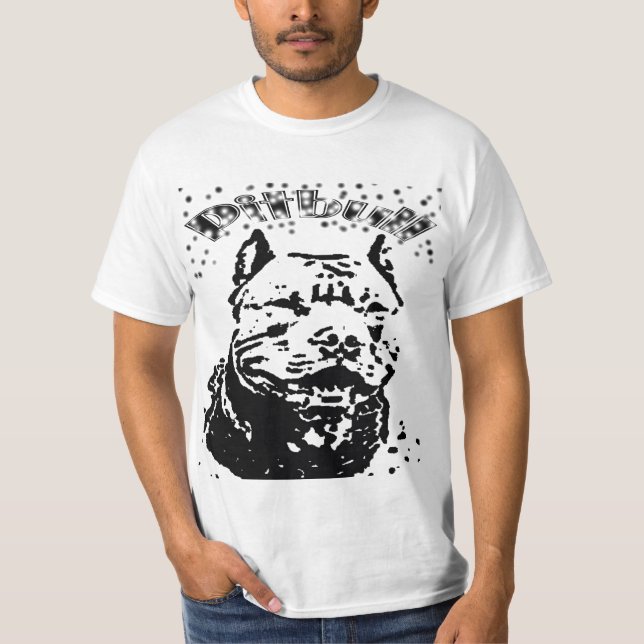 Pitbull Hund T-Shirt (Vorderseite)