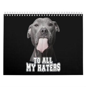 Pitbull Hund zu all meinen Hasen Kalender