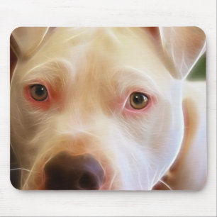 Pitbull Hündchen mustert Kunst-Fotografie Mousepad