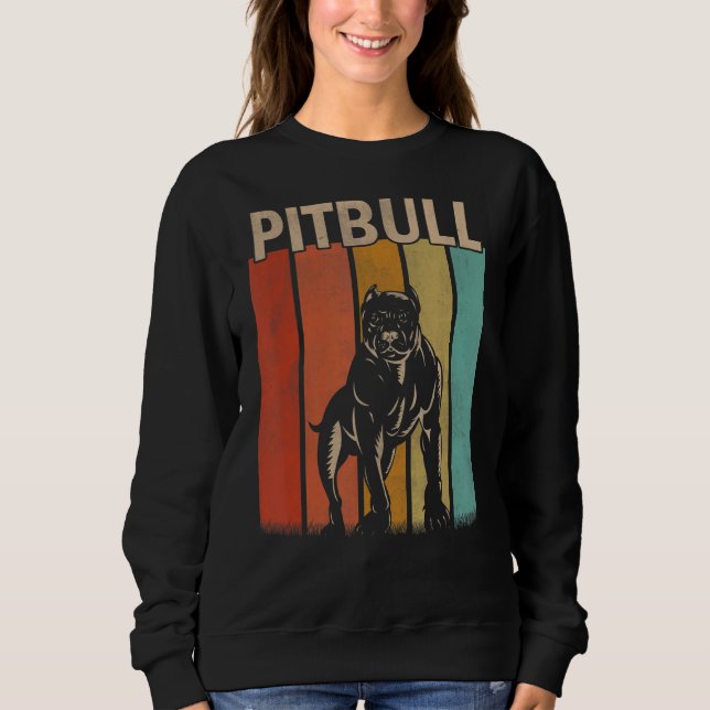 Pitbull Hunde Männer Frauen Kid Pitbull Hund Sweatshirt (Vorderseite)