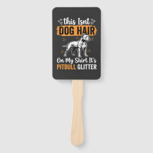 Pitbull-Hundehaar Glitter Lustiger Hund Fächer