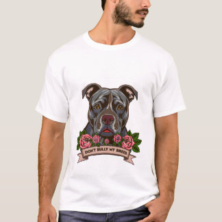 Pitbull-Hundepapa Rettet meine Rasse nicht Mobben T-Shirt