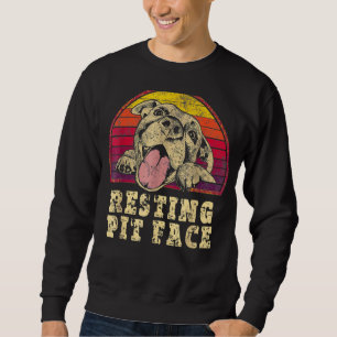 Pitbull Hundeschlittengrube gegenüber dem Niedlich Sweatshirt