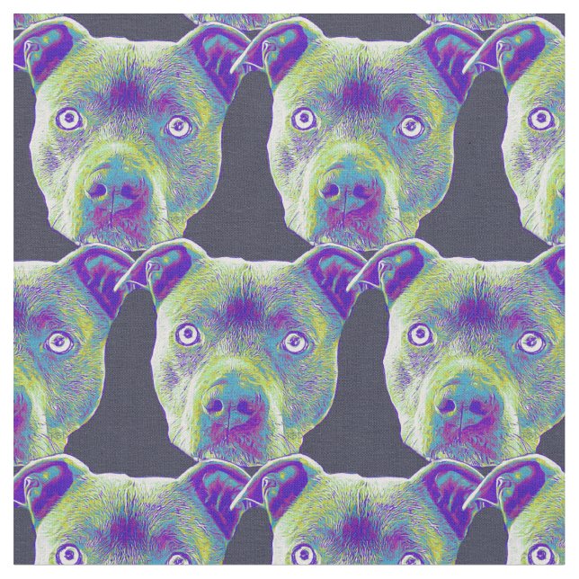 Pitbull Hundgewohnheits-Gewebe Stoff (Nahaufnahme)