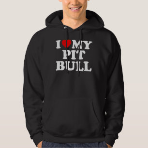 Pitbull I Liebe mein Pit Bull mit Herz Hoodie