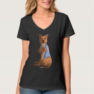 Pitbull Ich liebe Mama Tattoo Hundeshirt Lustige M T-Shirt