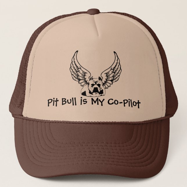 Pitbull ist mein Kopilot - Truckerkappe (Vorderseite)
