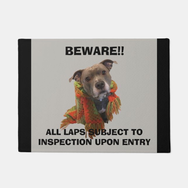 Pitbull Lap Inspector Doormat Fußmatte (Vorderseite)