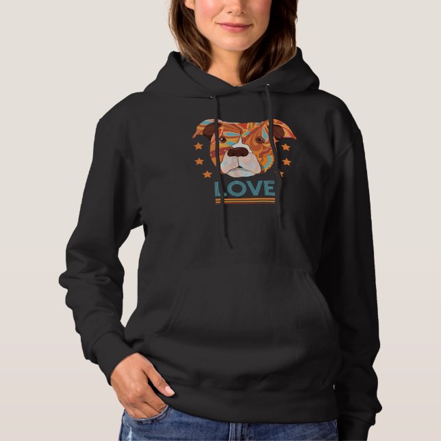 Pitbull Liebe Classic Hoodie (Vorderseite)