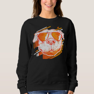 Pitbull Liebe Graffiti Sonnenbrille Niedlicher Vin Sweatshirt