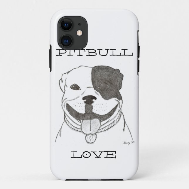 Pitbull Liebe iPhone 5 Extreme Fall Case-Mate iPhone Hülle (Rückseite)