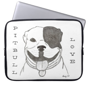 Pitbull-Liebe Laptop-Sieb Laptopschutzhülle