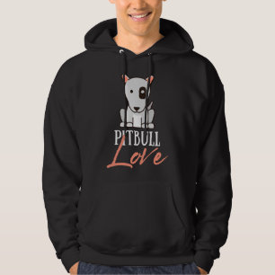 Pitbull Liebe Niedliche Hunde Hoodie
