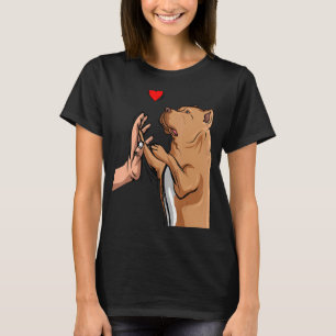 Pitbull Liebe Pittie Dog Mama Girls T-Shirt