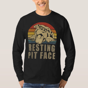 Pitbull-Liebe Retro Vintage ruhender Pit T-Shirt