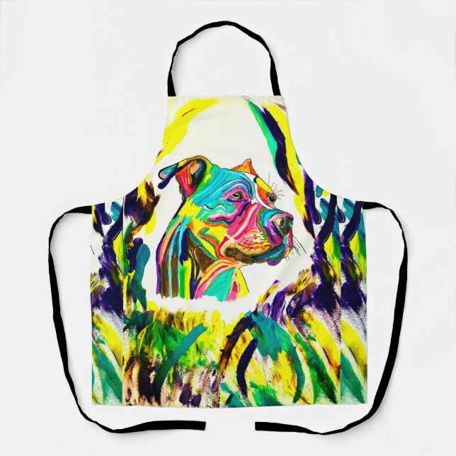 Pitbull-Liebe-Schürze Schürze (Vorderseite)