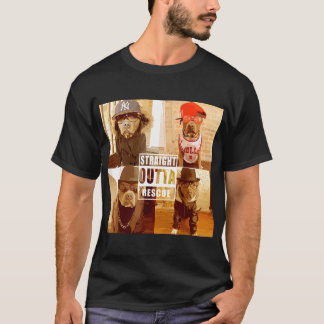 Pitbull Liebe Straight Outta Rescue Funny Pit Bull T-Shirt