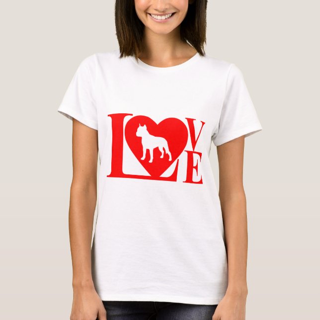 PITBULL LIEBE T-Shirt (Vorderseite)