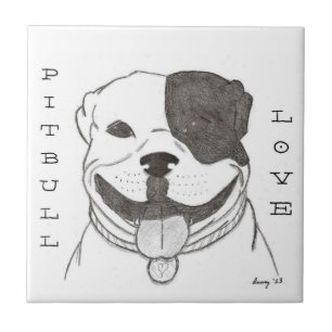 Pitbull Liebe Tile Fliese