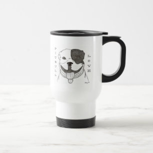 Pitbull Liebe Travel Mug Reisebecher