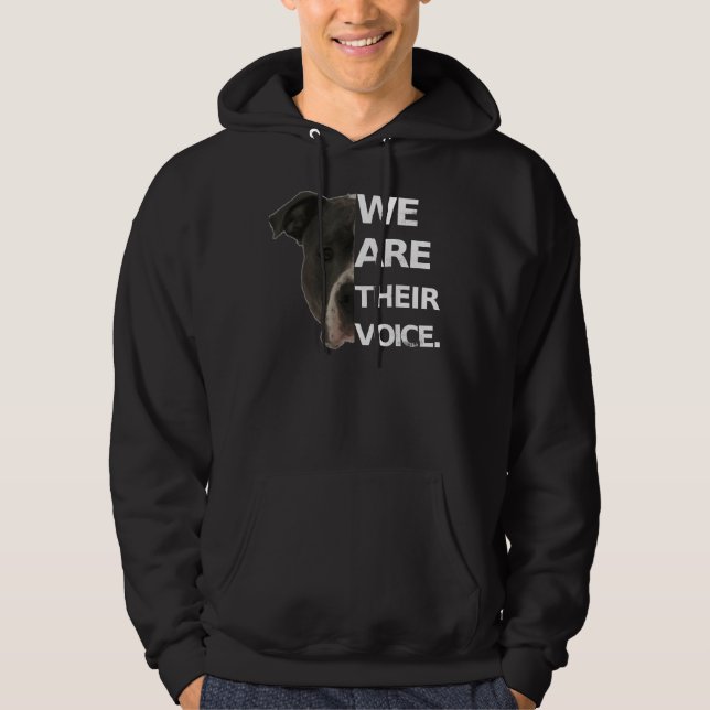 Pitbull Liebe Wir sind ihre Liebhaber des Hundes Hoodie (Vorderseite)