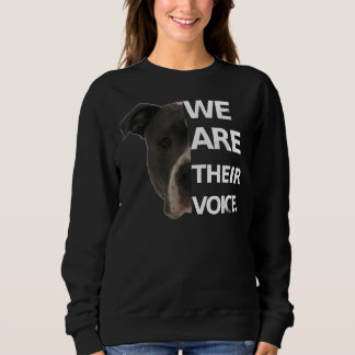 Pitbull Liebe Wir sind ihre Liebhaber des Hundes Sweatshirt