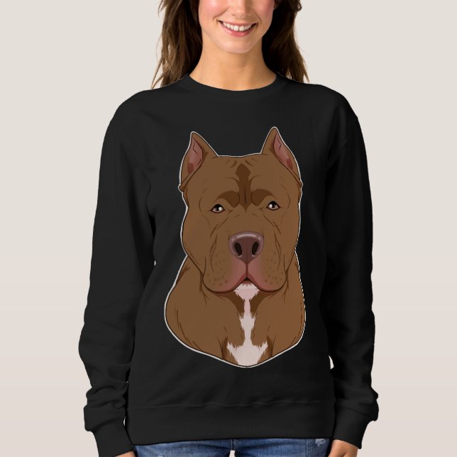 Pitbull Lover I Dog Lover I Pitbull Sweatshirt (Vorderseite)