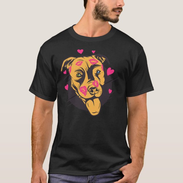Pitbull Lover Pit Bull Dog Lover Animale Rescue T-Shirt (Vorderseite)