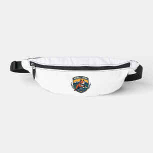 Pitbull-Löwen Vintage-Maskottchen Sportabzeichen V Bauchtasche