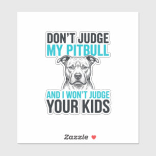Pitbull Lustiges Zitat Vintage Gravur Hund Design_ Aufkleber