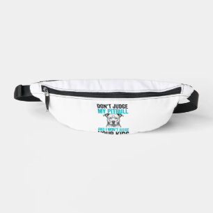 Pitbull Lustiges Zitat Vintage Gravur Hund Design_ Bauchtasche