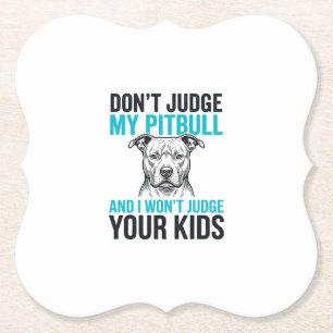 Pitbull Lustiges Zitat Vintage Gravur Hund Design_ Untersetzer