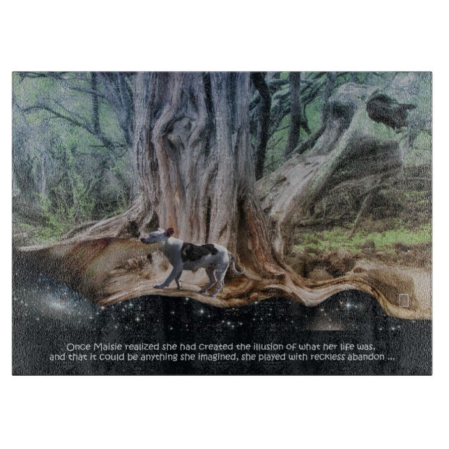 Pitbull Maisie Schneidebrett (Vorderseite)