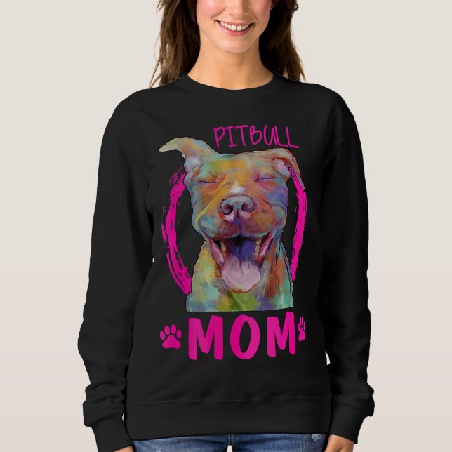 Pitbull-Mama 336 Sweatshirt (Vorderseite)