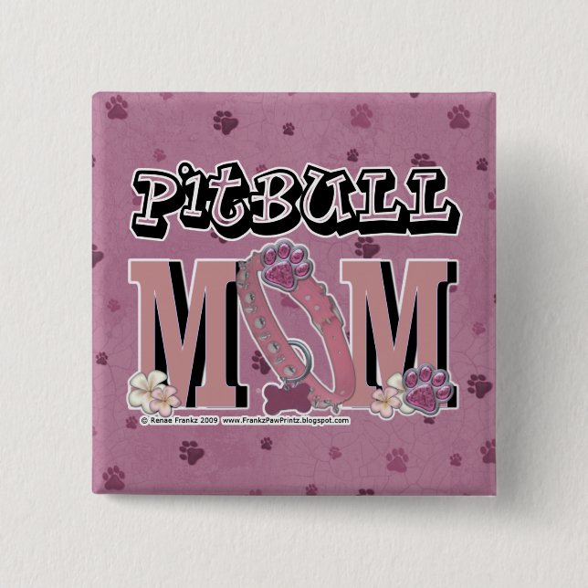 Pitbull MAMA Button (Vorderseite)