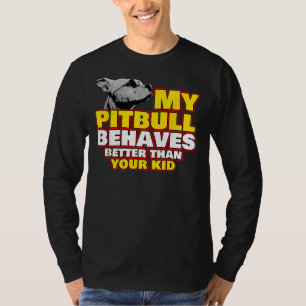 Pitbull Mama Hund Decal Collar Toy Pit Bull Pupp T-Shirt
