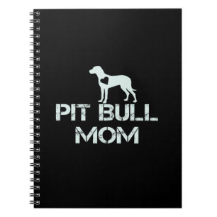 Pitbull Mama Liebe Welpen so viel Notizblock