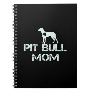 Pitbull Mama Liebe Welpen so viel Notizblock