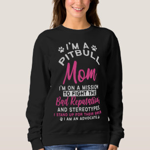Pitbull Mama Pit Bull Terrier Sweatshirt