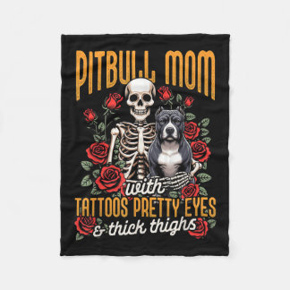Pitbull Mama Pittie Mama Mama Pitbull Mama mit Ta Fleecedecke