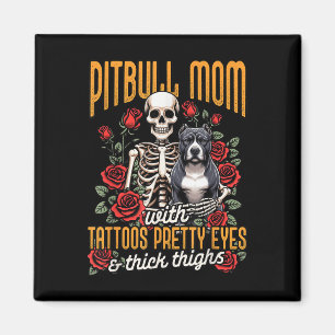Pitbull Mama Pittie Mama Mama Pitbull Mama mit Ta Magnet