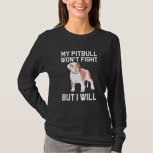 Pitbull Mama Pittie Niedlich Hundebesitzer Blumenk T-Shirt